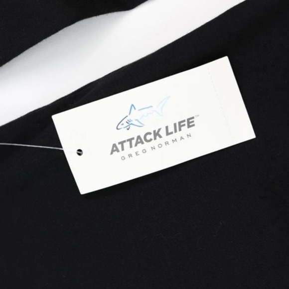 Greg Norman Attack Life  Mens Polo Table Shirt Black RapiDry Long Sleeve S New - Picture 8 of 12